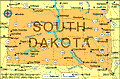 Map of South Dakota