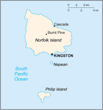 Norfolk Island Map Infoplease