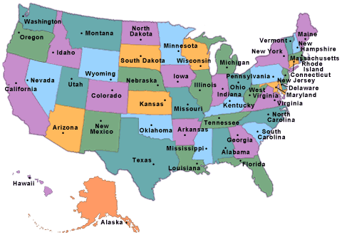 The 50 States of America | U.S. State Information | Infoplease