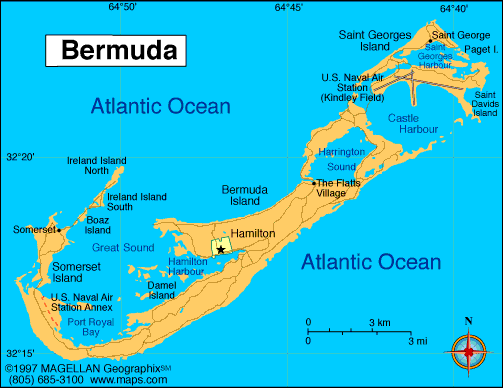 Image result for BERMUDA  map