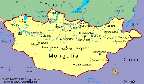 A Map Of Mongolia Mongolia Map | Infoplease