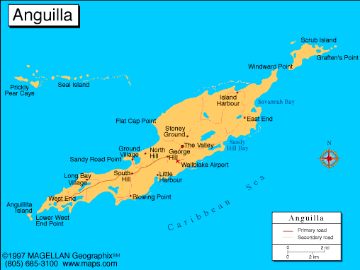 Anguilla Map Infoplease