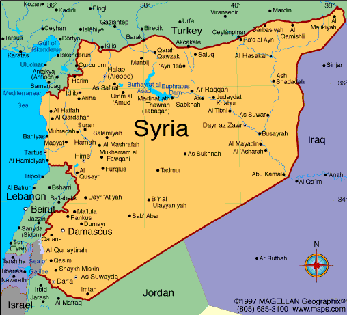 Image result for syria map images