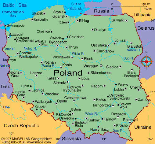 Poland Map Infoplease