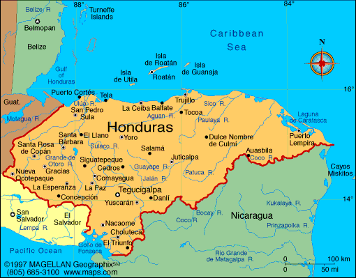 honduras on the map Honduras Map Infoplease honduras on the map