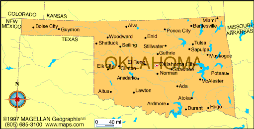 a map of oklahoma Oklahoma Map Infoplease a map of oklahoma