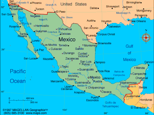 mexico map of cities Mexico Map Infoplease mexico map of cities