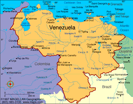 The Map Of Venezuela Venezuela Map | Infoplease