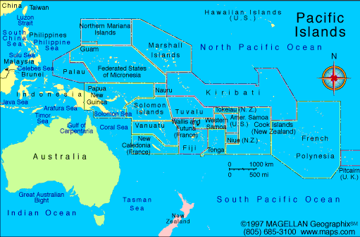 Map Of Guam And Surrounding Islands Pacific Islands And Australia Atlas: Maps And Online Resources