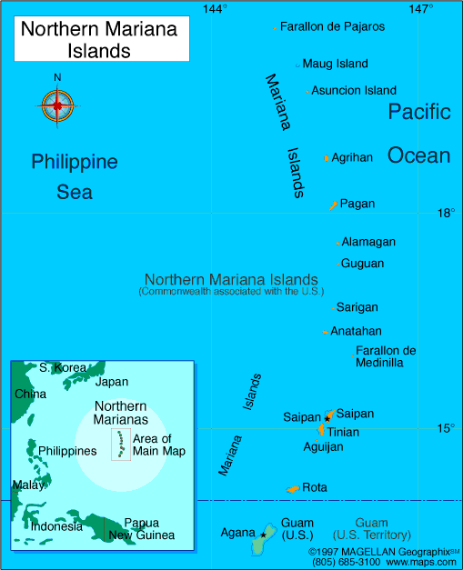 Northern Marianas Islands Map Northern Mariana Islands Map