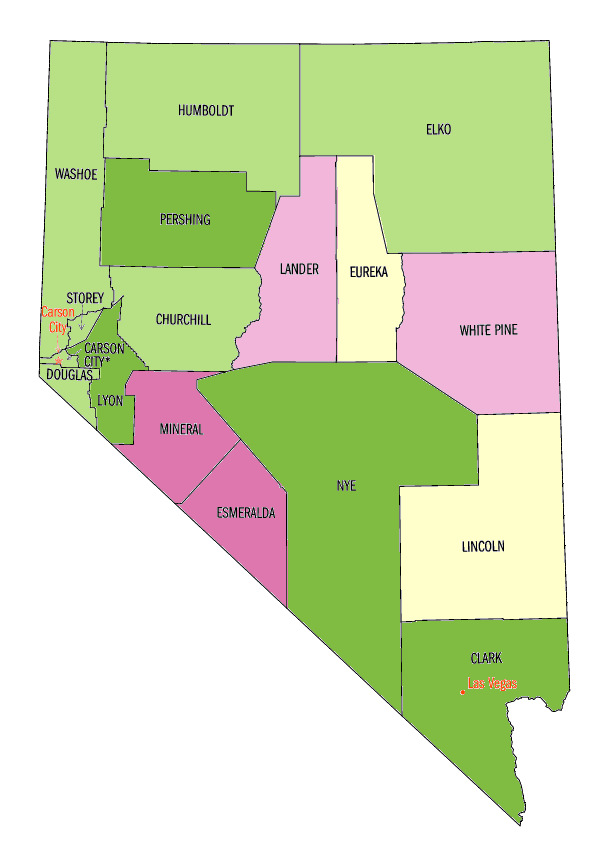 Nevada Population Percent Change 1990 To 2000