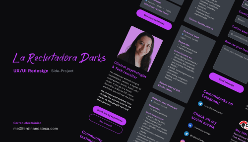 Imagen de portada: ir al proyecto La Reclutadora Darks