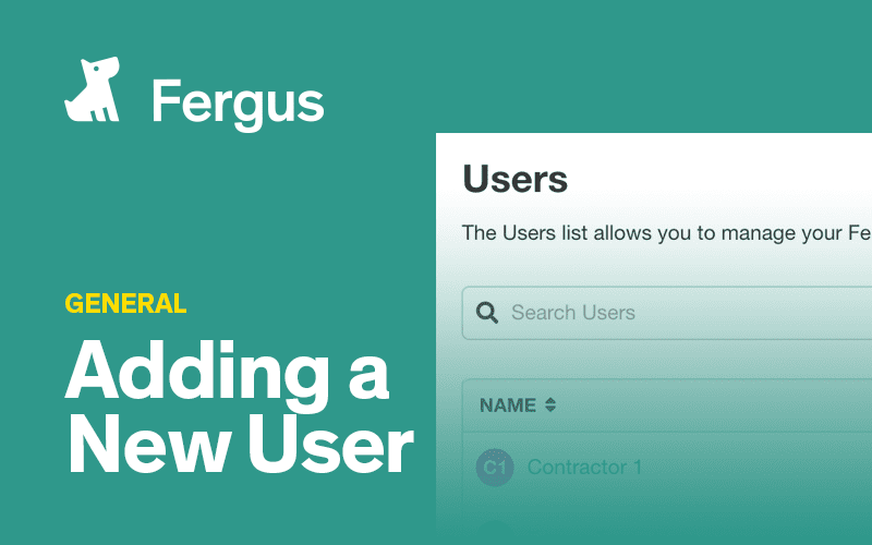 Adding a New User