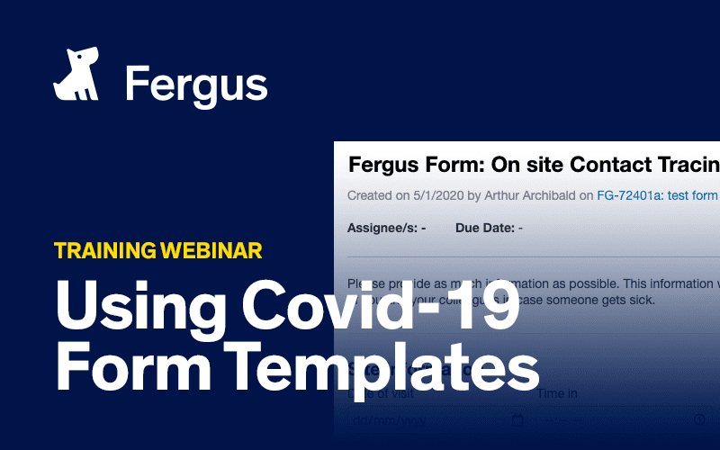 Using Covid-19 form templates