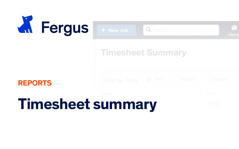Timesheet Summary