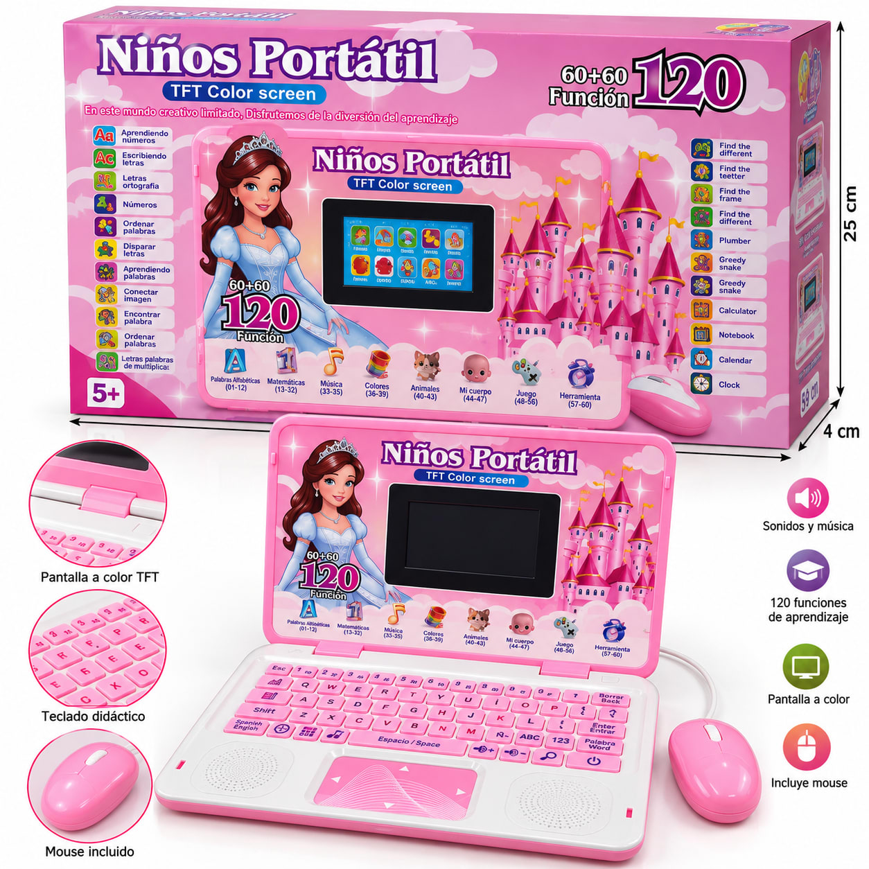 Laptop Educativa Infantil para Niños y Niñas, foto 3 de 3