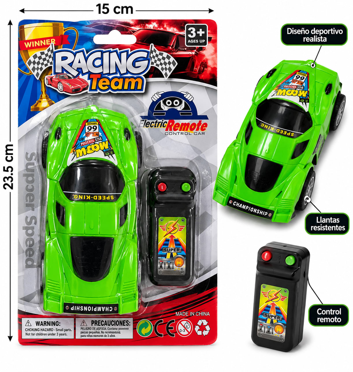 Carro Deportivo de Carreras a Control Remoto