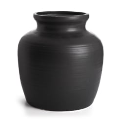 Vase Solid matt sort 25 cm