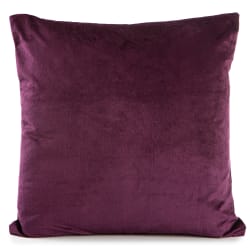 Pute Eline plomme velour 45x45 cm