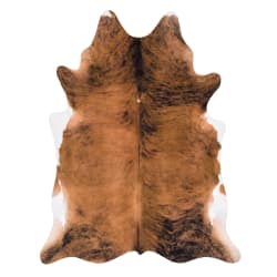 Skinn kunstig storfe brun 155x190cm