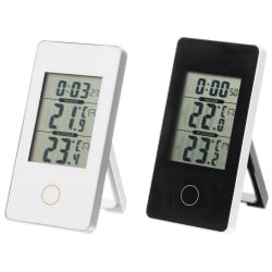 Termometer innendørs/utendørs 2ass sort/hvit