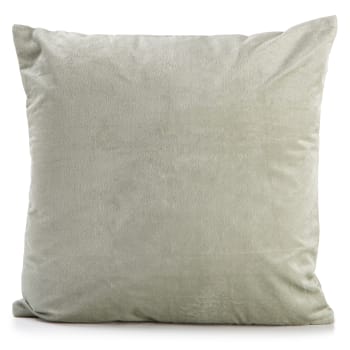 Pute Eline lys grønn velour 45x45 cm