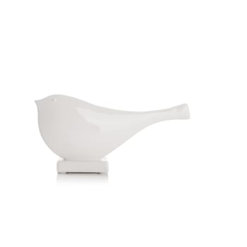 Dekorfugl Hvit H:10 L:20 cm