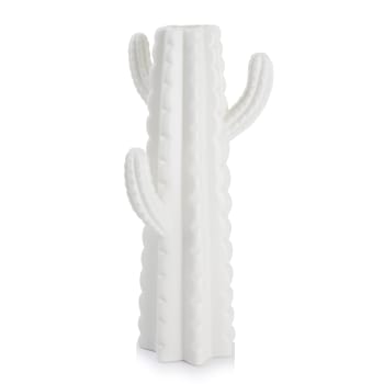 Vase Kaktus i porselen hvit H:27,5 cm