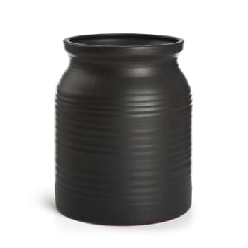 Vase Solid matt sort 21 cm