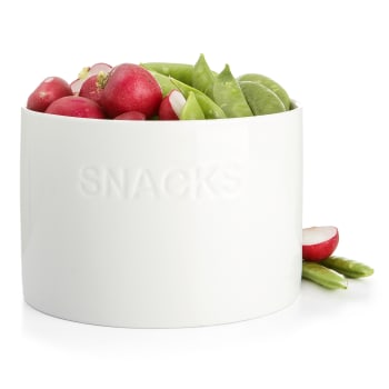 Bolle hvit "Snacks" H:10 Ø:15 cm