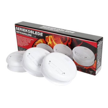 Røykvarsler 3 pk serie optisk