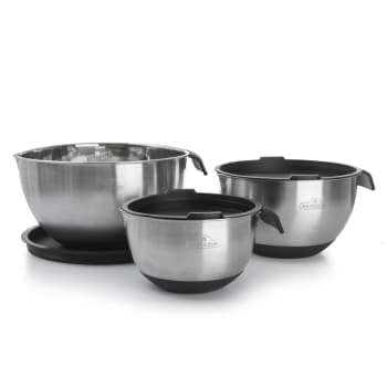 Bollesett à 3 stål m/silikonlokk Napoleon