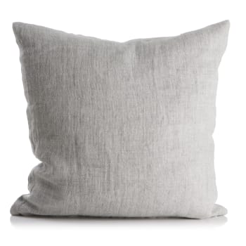 Putetrekk Olivia 100% lin lys grå 50x50 cm