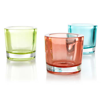 Telysglass 3pk grønn/orange