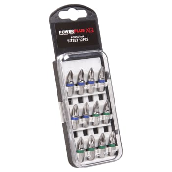Bits sett 12 deler pz1-2/ph1-2 Powerplus