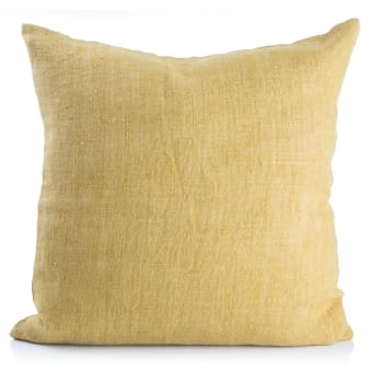 Putetrekk Olivia 100% lin okergul 50x50 cm