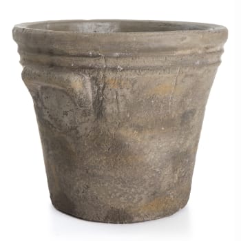 Potte rustikk sement lys brun konet