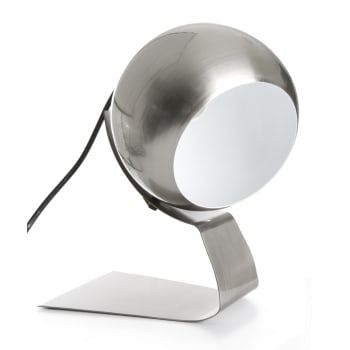 Bordlampe i krommet stål