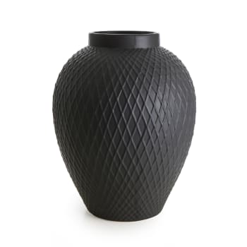 Krukke Fredrikke matt sort  H:48 B:38 D:38 Madame