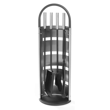 Peissett 4 deler sort sølv