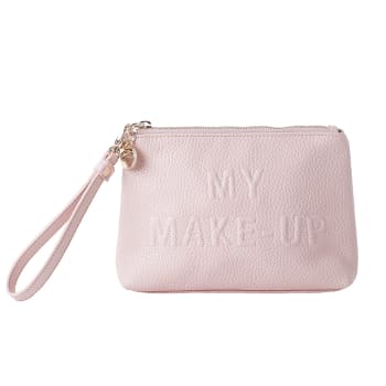 Toalettveske ''my make up'' lysrosa liten