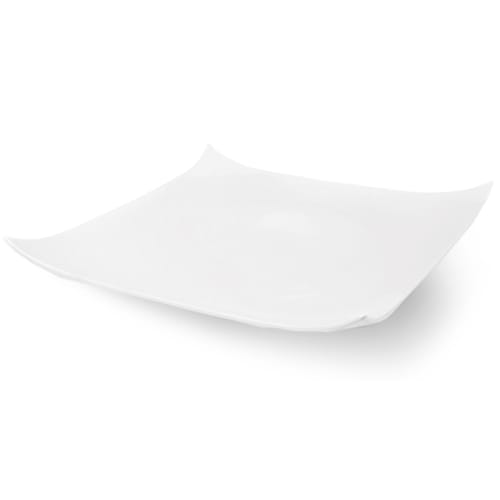 Tallerken firk. vipp 25 cm hvit Kitz