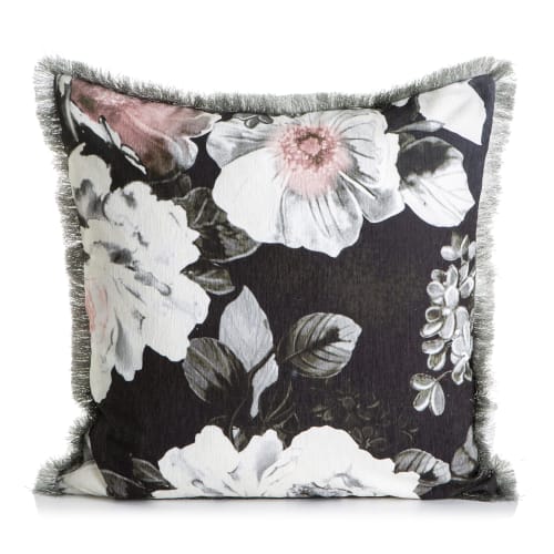 Madame pute Sonja sort/hvit/rosa velour med dunfyll H:0 B:0 D:0