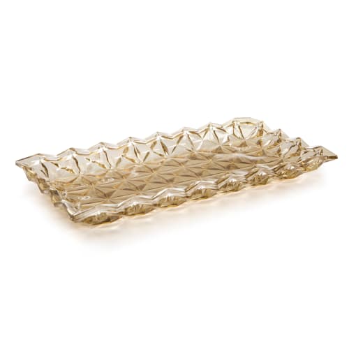 Fat m/diamantmønster 33x17 lys brun