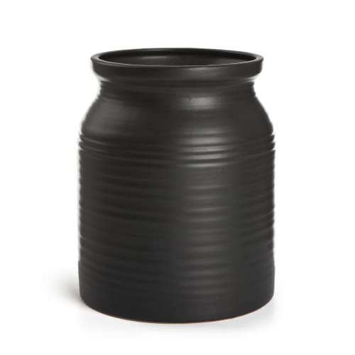 Vase Solid matt sort 21 cm