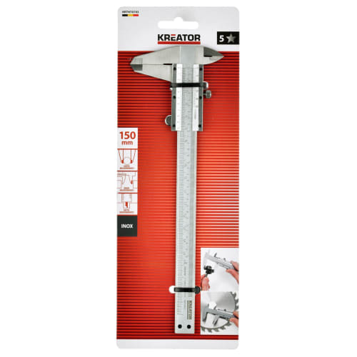 Skyvelær rustfri 150mm Ny