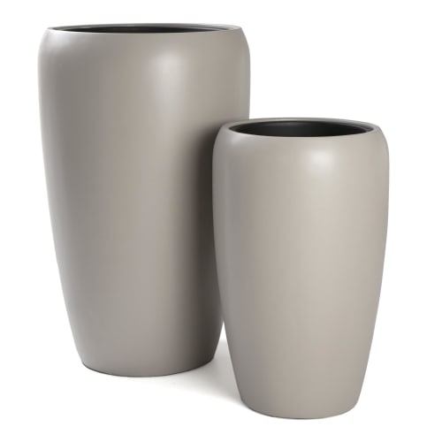 Pottesett à 2 Milano lysgrå matt