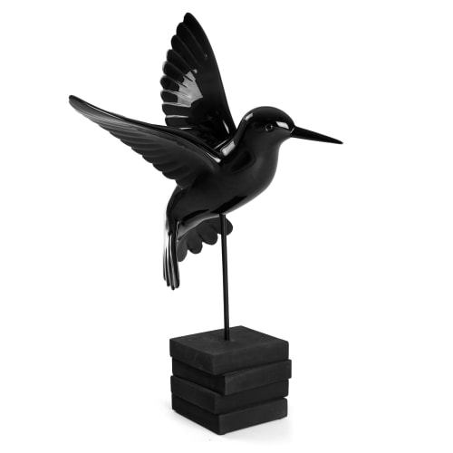 Dekorfigur fugl sort 56cm