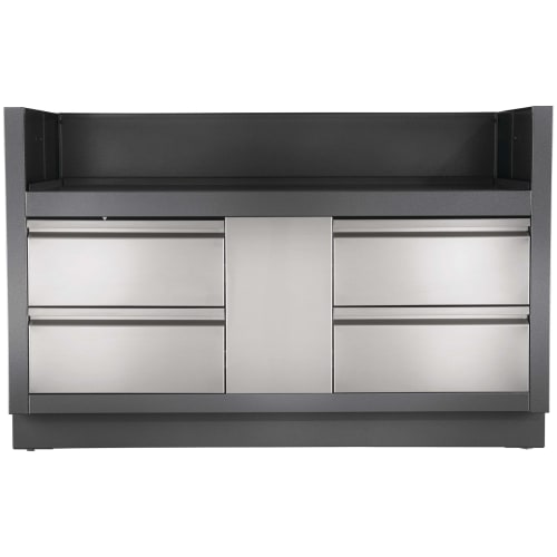 Innbyggingsmodul Oasis med 4 skuffer grå 825