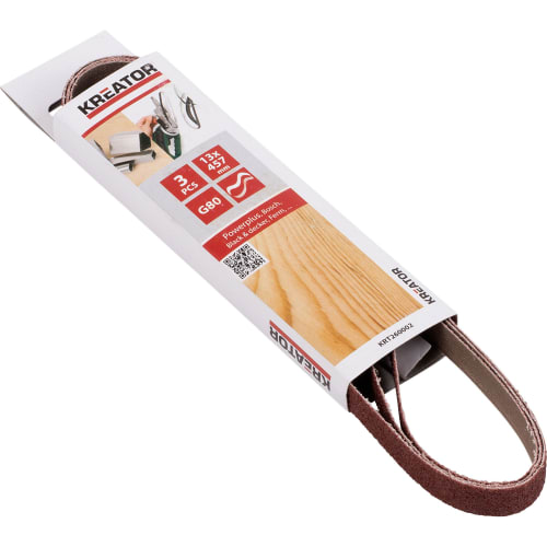 Pussepapir 3 pk K80 minibåndsliper 13x457 mm